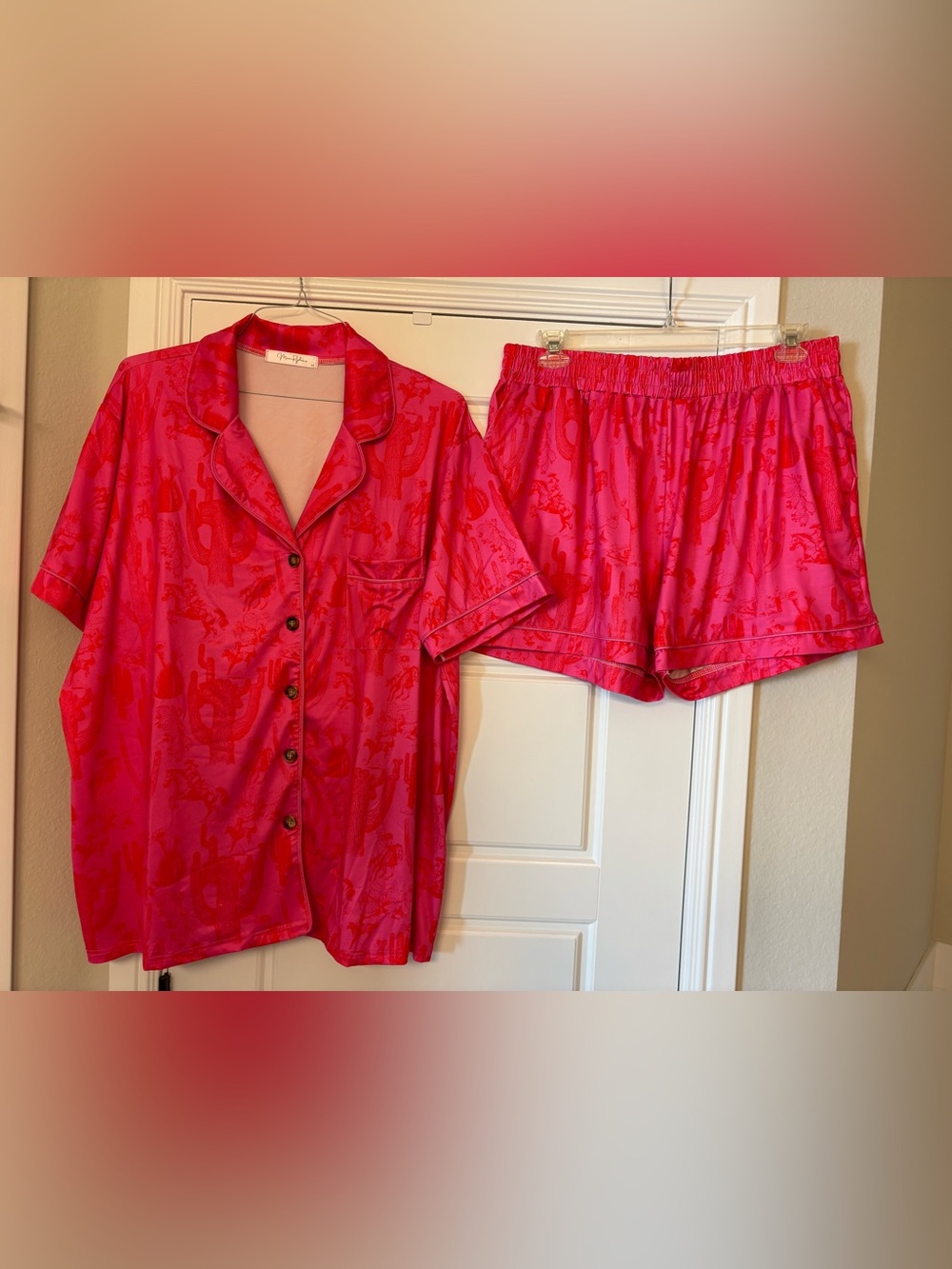 Moon Ryder Boutique Style Desert Print Pajamas (2X)